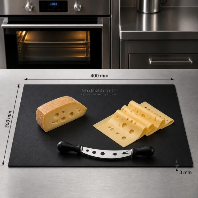 MultiSilCuT&reg; Schneidematte L (40 &times; 30 cm) mit K&auml;se